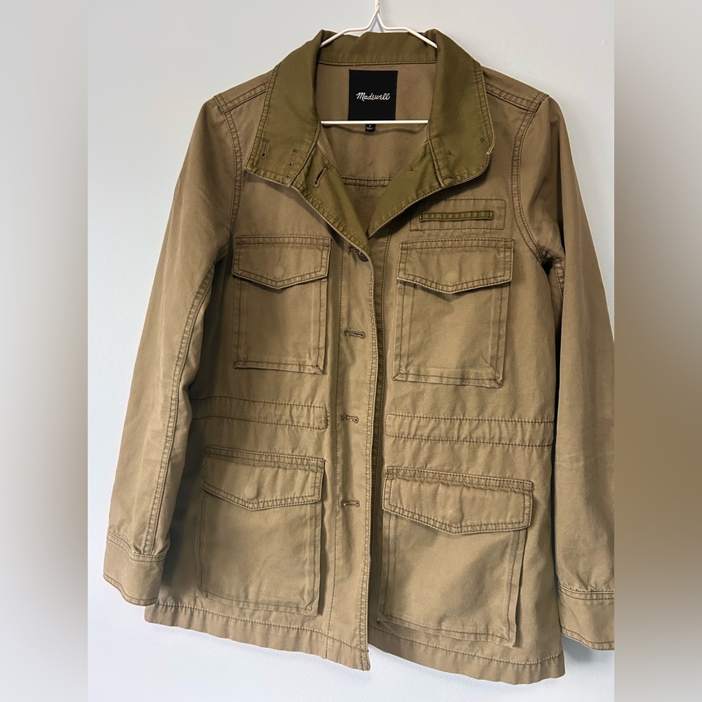 Madewell Catskills Utility Jacket Size S Green Olive